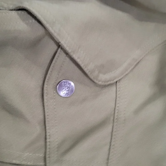 Frye & Co Green Lightweight Open Front Utility Style Jacket - Picture 11 of 14